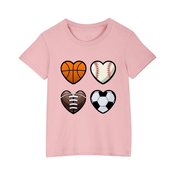 GPAECEAD Girls Summer Short Sleeve T-Shirts Color Block Trendy Crewneck Pullover Tops Casual Blouse