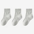 thumbnail image 1 of GPAECEAD Kids Ankle Socks Boys Cushioned Athletic Short Socks Girls Cotton Quarter Socks Children Youth 3 Pairs, 1 of 3