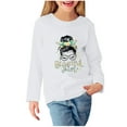thumbnail image 1 of Gpaecead Toddler Kids Girls Sweatshirts Long Sleeve Cute T Shirt Tops Cotton Shirts Pullovers Fall Casual Tops White, 1 of 6