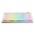 thumbnail interactive-video image 1 of Glorious Gaming GPBT Aura Pudding Keycaps - Fits with Compact, TKL, Full Size Mechanical Gaming Keyboards - White, 1 of 10