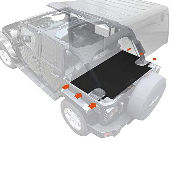 GPCA Jeep Wrangler JK 4DR Cargo Cover LITE