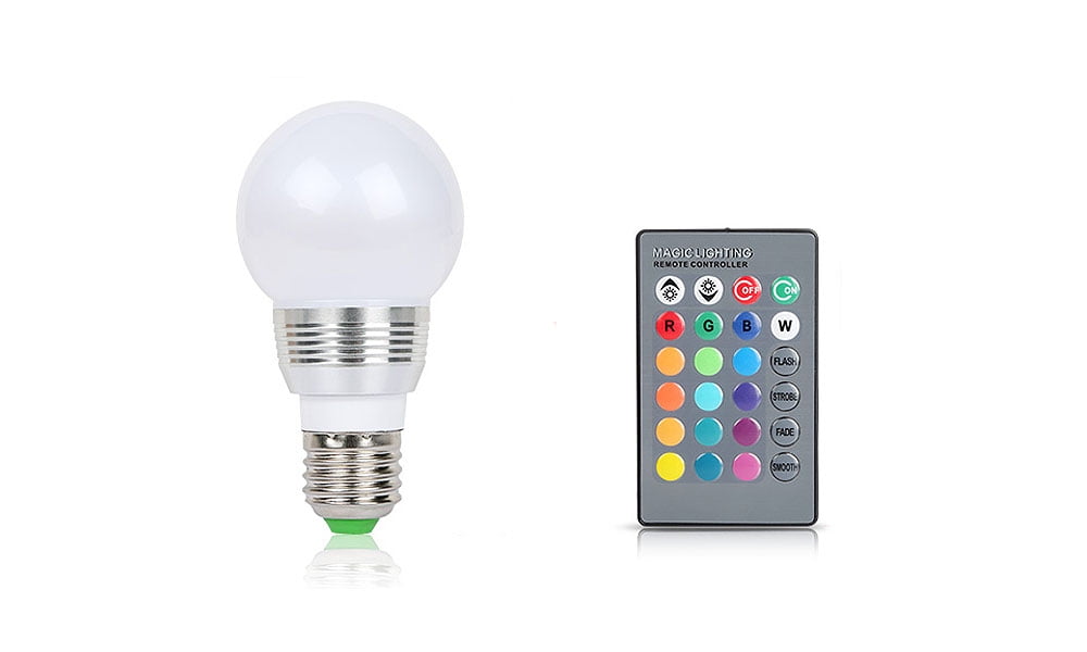 GPCT 16Color Changing Remote Control LED Light Bulb (3 Pack)