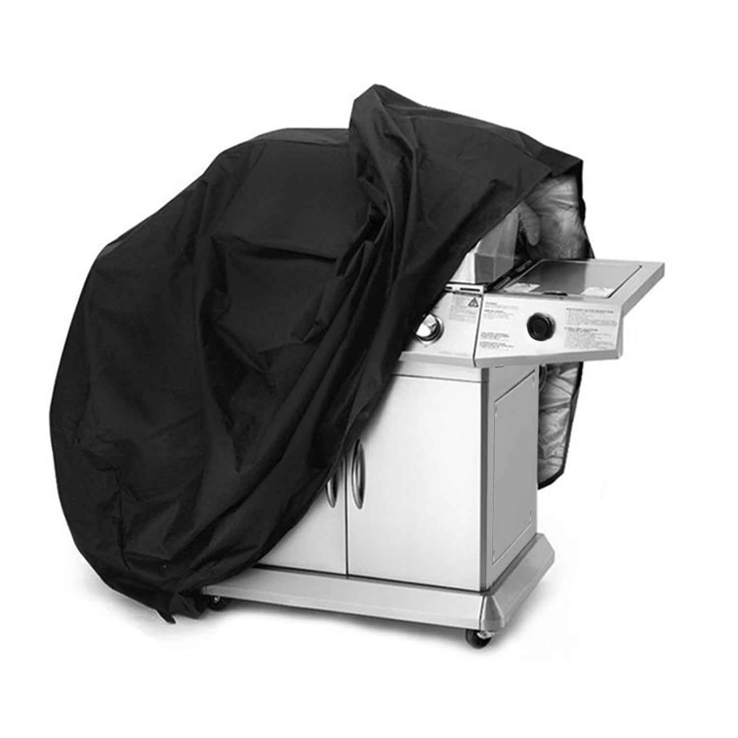 GPCT 57”  BBQ Grill Cover Weather Resistant Outdoor Barbeque Grill Covers UV Resistant w/ PU Coating Adjustable Strap Fasteners