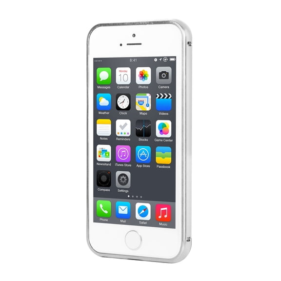 GPCT Slim Shock-Resistant Mirror Case For iPhone 5/5S - Silver