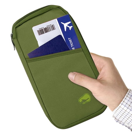 GPCT iMounTEK Travel Passport Wallet Organizer Holder with 11 Interior Pockets (Olive Green)