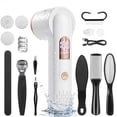 thumbnail image 1 of GPED 18 in 1 Electric Foot Callus Remover, Waterproof Callus Remover W/ Vacuum Suction, Rechargeable Foot Scrubber Kit W/ 3 Roller Heads,Professional Pedicure Tools & Foot File for Dry & Crack Skin, 1 of 8