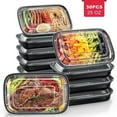 thumbnail image 1 of GPED 30 Pack Meal Prep Containers, 25oz Plastic Food Storage Containers With Lids To Go Containers, Bento Box Reusable BPA Free Lunch Boxes, Disposable Stackable, Microwave/Dishwasher/Freezer Safe, 1 of 7
