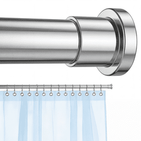 GPED Adjustable Spring Tension Closet Rod for Hanging Clothes, 31 to 80 Inch, 1 Inch Diameter Closet Shelves, Easy No-Drill Installation, Rust-Resistant Stainless Steel, Silver
