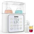 thumbnail image 1 of GPED Baby Bottle Warmer, 9-in-1 Fast Baby Food Heater & Defrost, Double Bottle Warmer with Appointment &Timer, BPA-Free, Accurate Temperature Control for Breastmilk & Formula, LCD Display, 1 of 8