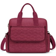 GPED Diaper Bag Tote, Large Capacity Baby Diaper Bag with 3 Insulated Pockets, Lightweight Travel Diaper Tote for Mom Da