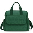 thumbnail image 1 of GPED Diaper Bag Tote, Large Capacity Baby Diaper Bag with 3 Insulated Pockets, Lightweight Travel Diaper Tote for Mom Dad, Double-Layer Work Bag for Breastfeeding Mom, Shoulder Mommy Bag(Green), 1 of 7
