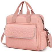 GPED Diaper Bag Tote, Multifunction Baby Diaper Bag with 3 Insulated Pockets, Dry & Wet Compartment Large Capacity Bag, Crossbody Travel Maternity Bag for Mom D
