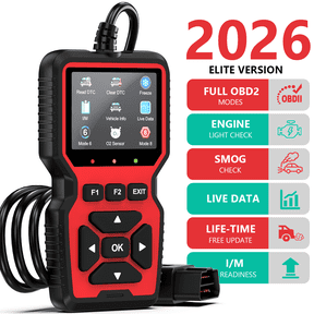 GPED OBD2 Scanner Diagnostic Tool, Car Code Reader, Check Engine Code Reader OBD2 Scanner with Reset, Mode 6, Mode 8 & I/M Readiness, Auto Car Diagnostic Scan Tool for All OBDII Car Since 1996