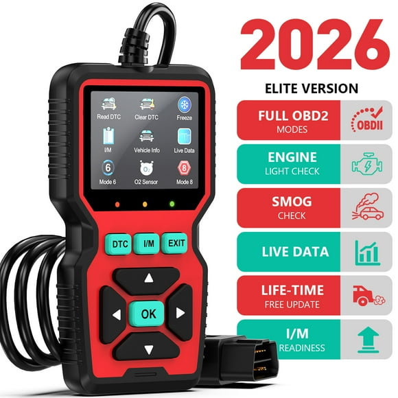 GPED OBD2 Scanner Diagnostic Tool, Car Code Reader, Check Engine Code Reader OBD2 Scanner with Reset, Mode 6, Mode 8 & I/M Readiness, Auto Car Diagnostic Scan Tool for All OBDII Car Since 1996