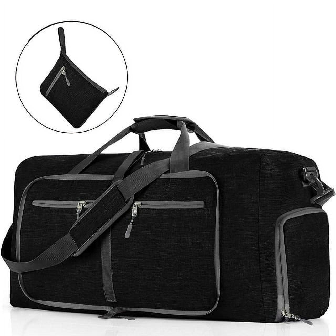 XUEYU Unisex 24"Waterproof Travel Duffel Bag,Black