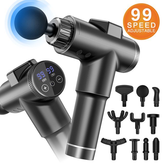 GPED Upgraded 99 Adjustable Speeds Muscle Massage Gun, Portable