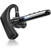 GPEESTRAC Bluetooth Headset, Single-Ear (Mono) Wireless Bluetooth Earpiece with Noise Canceling Microphones - Cell/Mobile Phone Comfortable Earbud,