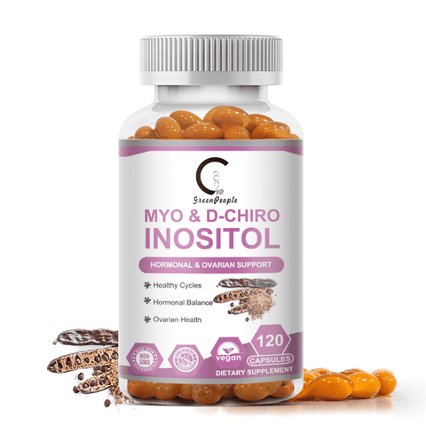 GPGP GREENPEOPLE Myo-Inositol & D-Chiro Inositol Supplement, Hormonal & Metabolic Balance for Women, 120 Capsules