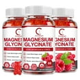 thumbnail image 1 of GPGP Magnesium Glycinate Gummies 400mg - Magnesium Supplement with Potassium, Vitamin D, B6 for Relax, Sleep & Immune, Magnesium Gummies for Women Men - 180 Raspberry Gummies (Sugar Free,3 Pack), 1 of 6