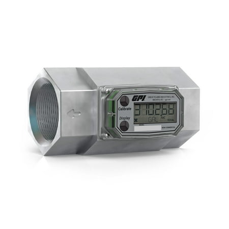 GPI 03A Series Digital Fuel Meter 1-inch NPT, 3 -50 GPM (113900-9501)