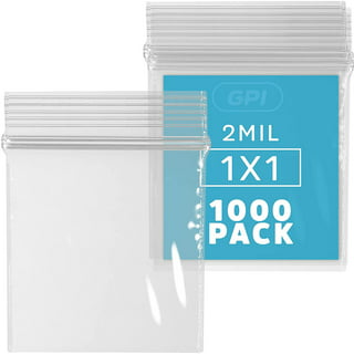 3x3 Clear 2 Mil Small Plastic Bags Baggies Jewelry seal Top Lock 1000 count  box