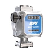 GPI-M30 Mechanical Fuel Meter in GALLONS, 5 to 30 GPM, 1  NPT Inlet/Outlet, 4-Digit Display, 2% Accuracy 165100-01