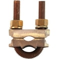 GPL 7 Bronze Ground Clamp Connector 1/2" UBolt Threaded Silicon Bronze