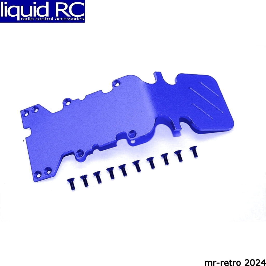 GPM Racing TMX1331R TRA T-Maxx Blue Aluminum 3mm Rear Skid Plate ...