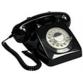 thumbnail image 1 of GPO 746 Rotary Dial Corded Phone, Black, (New), 1 of 6
