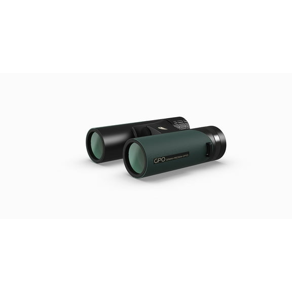 GPO German Precision Optics Passion ED 8x32mm Schmidt-Pechan Prism Binoculars, Lightweight Binocular for Hunting, Wildlife Observation or Sports, Deep Green Magnesium Micro-Bridge & Body (B301)