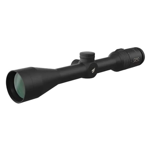 GPO Passion RP4-HD 3-12x50mm Riflescope, 30mm Tube, Illuminated G4i Reticle, 1/4 MOA, Capped Turrets (RP422)