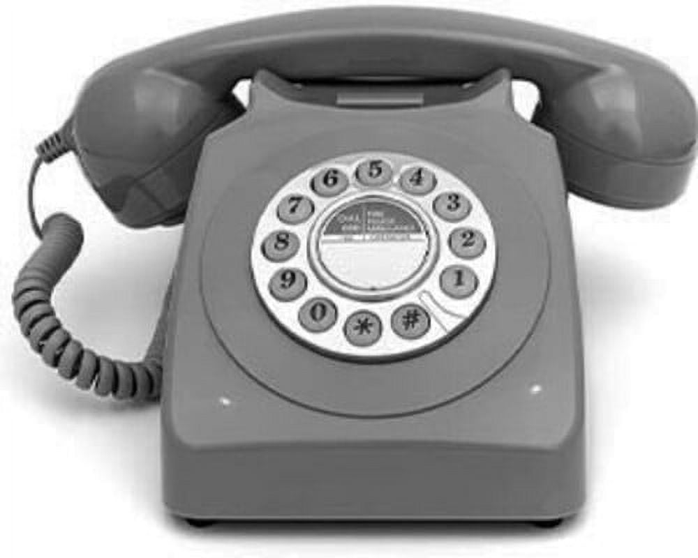 携帯電話本体 Pipo GPO Retro GPO746DPBGY 746 Desktop Push Button Telephone