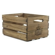 GPO Retro GPOLPC Cassa LP Record Wood Storage Case 100 Cap Tan [VINYL ACCESSORIES] Wood