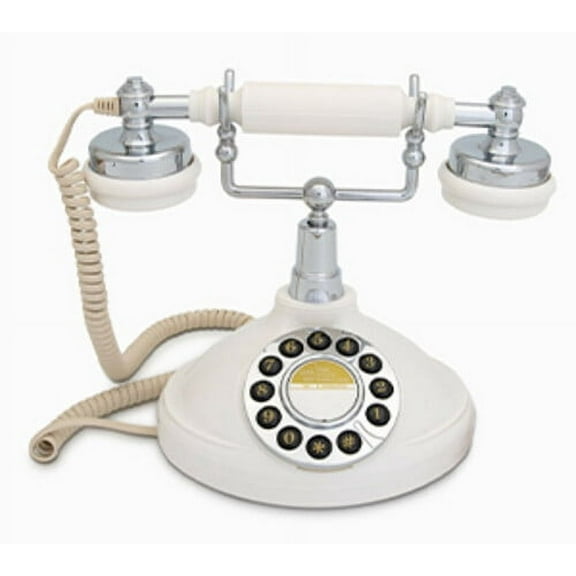 GPO Retro GPOOPLPBCR Opal Classic Desktop Push Button Telephone - Cream  [MISC ACCESSORY] White