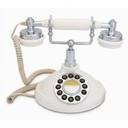 GPO Retro GPOOPLPBCR Opal Classic Desktop Push Button Telephone - Cream [MISC ACCESSORY] White