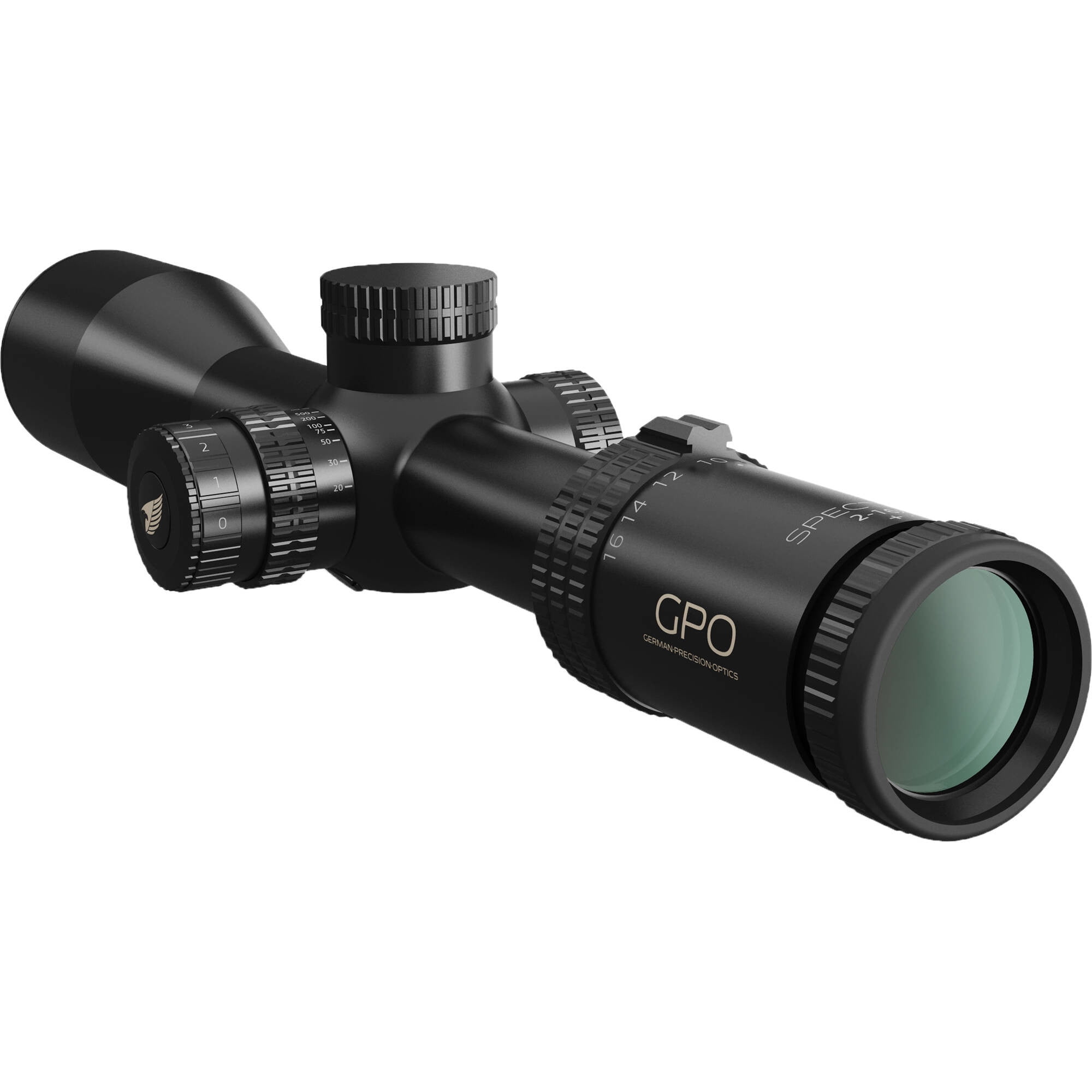 GPO SPECTRA 8X 2-16x44mm Illuminated Rifle Scope 30mm BRi Reticle ...