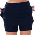 thumbnail image 1 of GPOECD 2025 Active Skort for Women Mid Rise Workout Shorts with Pockets Comfortable Double Layer Sports Apparel for Ladies Z8011-Navy,XXXXXL, 1 of 3