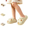 thumbnail image 1 of GPOECD Girls Clogs Cat with Non Thick Sole Indoor Outdoor Toddler Kids Summer Slide Slippers Toddler Slippers Girl,Yellow,10-10.5 Years, 1 of 5