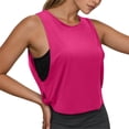 thumbnail image 1 of GPOECD Loose Tank Tops for Women Sleeveless Yoga Top Comfortable Summer Workout Vest Daily Wear Womens Camisole Hot Pink,XL, 1 of 4