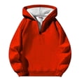 thumbnail image 1 of GPOECD Men's Solid Color Zip Up Hoodie Sweatshirt Warm Long Sleeve Casual Pullover Top for Autumn Winter Comfortable Soft Fabric Red,XXL, 1 of 5