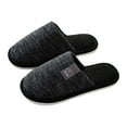 thumbnail image 1 of GPOECD Men's Warm Comfortable Slippers Soft Indoor Outdoor Slide Shoes For Home Relaxation Winter Fall Casual Footwear With Memory Foam Black,11.5, 1 of 7