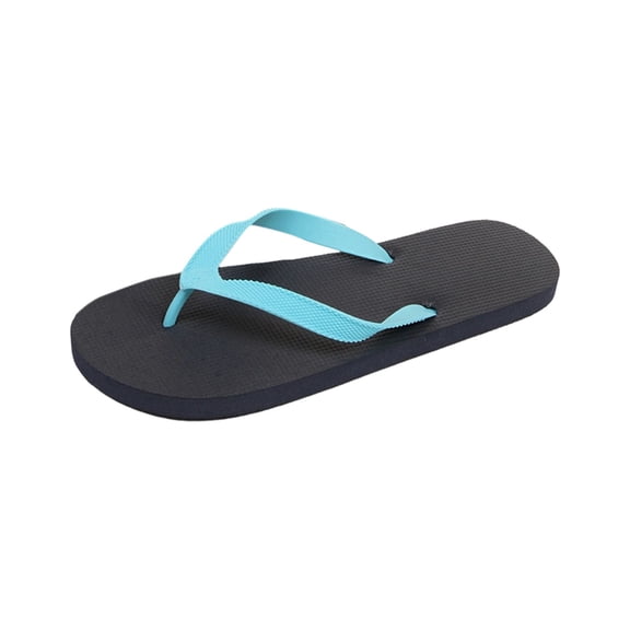 GPOECD Mens Flip Flops Man Summer Flip Flops Outdoor Casual Sandals for Beach and Everyday Wear Men Slippers Dark Blue,8.5