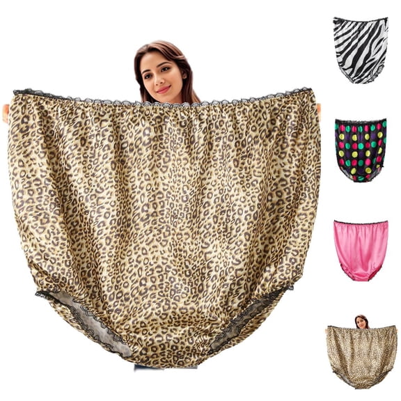 GPOECD Funny Novelty Underwear For Women Big Momma Undies Comfortable Soft Joke Underwear Idea Unique Design,Brown,One Size