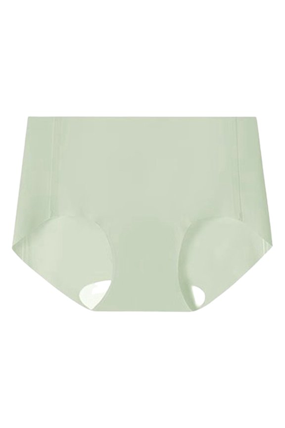 Panties for Women Elongated Crotch Belly Cinching High Waisted Breathable Briefs Women’s Underwear 03_Light Green,M