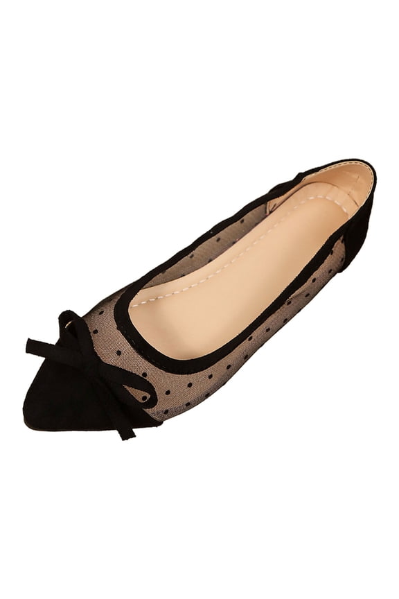 Platform Loafers for Women Casual Everyday Wear and Dates Shoes Pointed Toe Design on Style Flat Sole for Spring Summer Shoes for Women Black,39