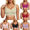 thumbnail image 1 of GPOECD Plus Size Bras Seamless Wirefree Comfort Full Coverage Everyday Bra with Smooth Straps Breathable Bras for Women Underwire,Light Green,S, 1 of 9