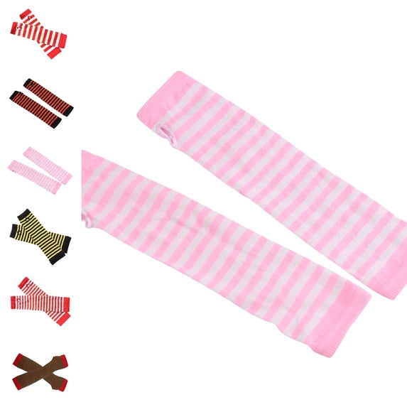 GPOECD Punk Gothic Rock Long Arm Warmer Fingerless Gloves for Women Stylish Knitted Wrist Warmers for Cold Weather
