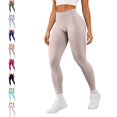 thumbnail image 1 of GPOECD Seamless Leggings for Women Lifting Workout Low Rise Control Athletic Activewear Stretchy Yoga Pants for Women,03_Beige,XS, 1 of 5