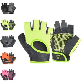 GPOECD Sports Fitness Gloves Mittens Half Finger Open Back Design Workout Handwear For Active Training Versatile Use