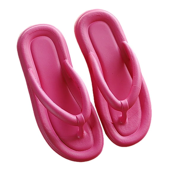 GPOECD Summer Flip Flops for Women withFlat Bottomed Sandals and Slippers for Women for Beach Outdoor Wear and Casual Strolls Open Toe Design for Ladies Z10303-Red,6.5